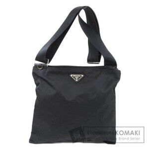 Prada Logo Crossbody Shoulder Bag Black